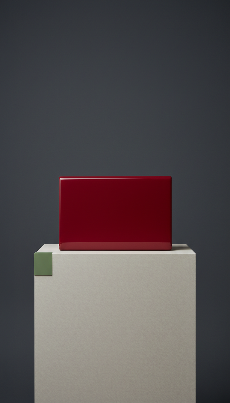 Edge Red Statement Clutch
