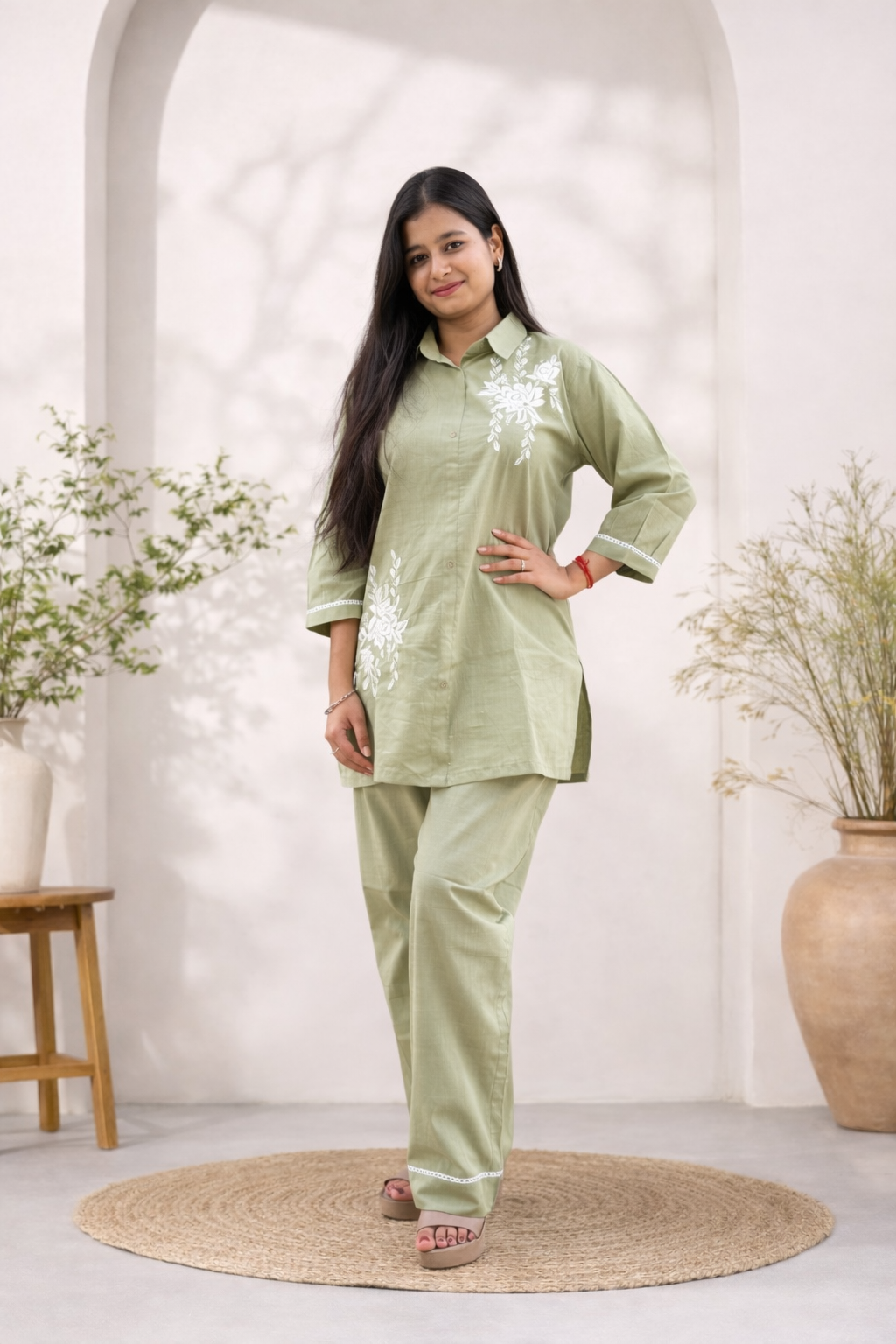 OFF GREEN CO-ORD SET