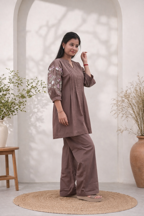 BROWN CO-ORD SET