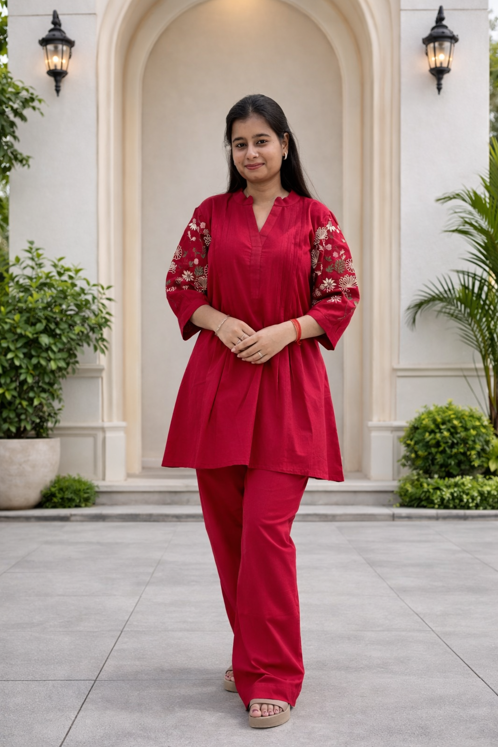 RED CO-ORD SET