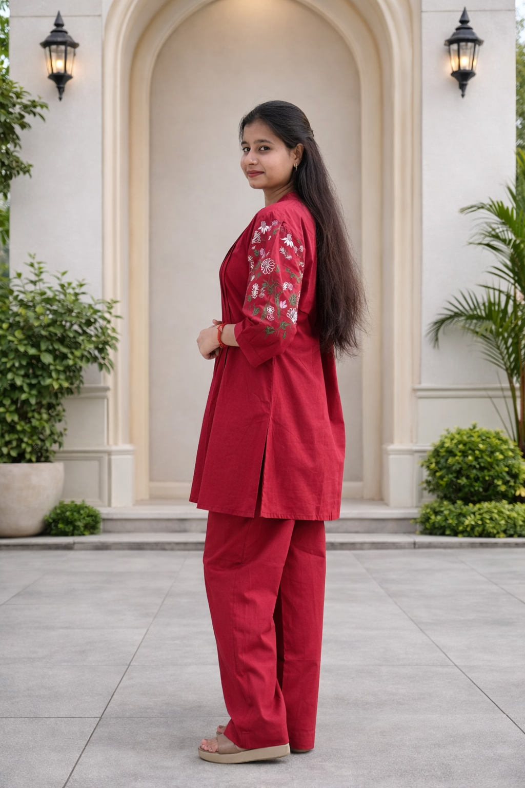RED CO-ORD SET