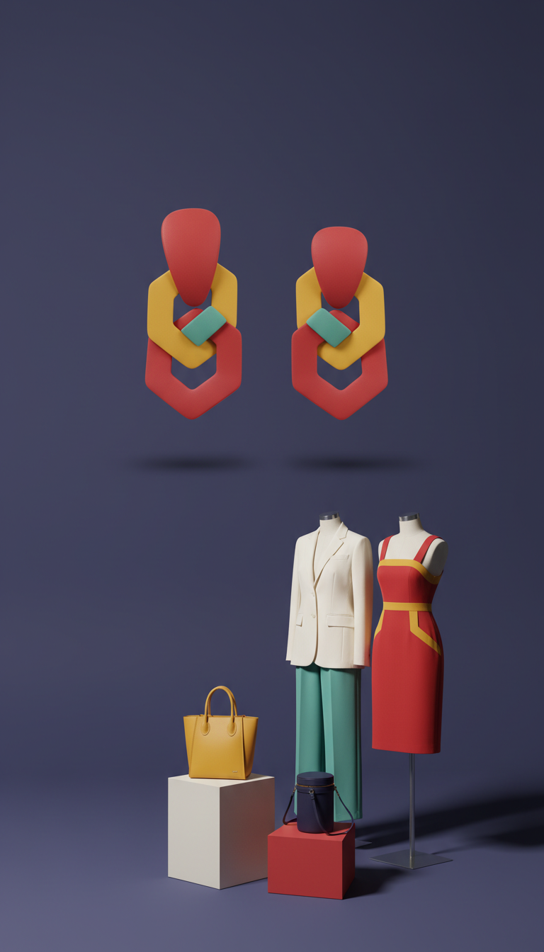 Mint Urban Sculptural Earrings